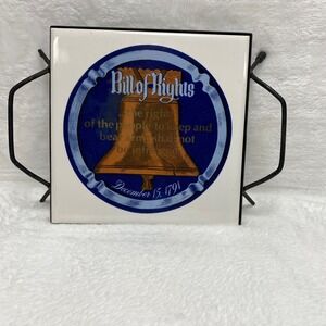 Second Amendment Bill of Rights Liberty Bell‎ Plate Coffee Coaster